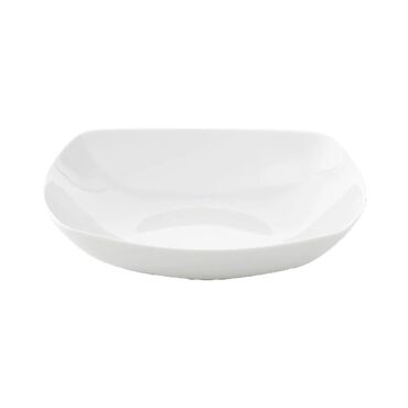 Zestaw śniadaniowy z porcelany na 6 osób Carlina, 12 elementów, biały