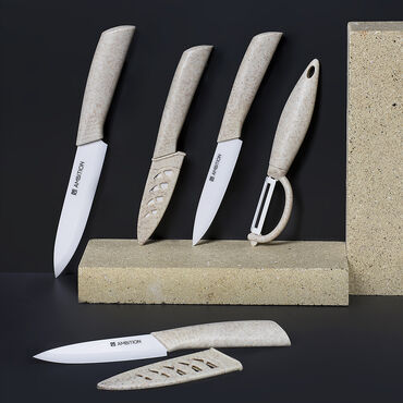 Zestaw noży Ambition Skiv, 2 elementy, ceramiczne, szare