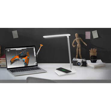 Lampka biurkowa Tracer Luna, z ładowarką bezprzewodową 10 W