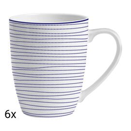 Zestaw kubków porcelanowych MG Home Marea, 360 ml, 6 sztuk