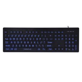 Klawiatura Rebeltec BigFONT, podświetlana, 104 klawisze
