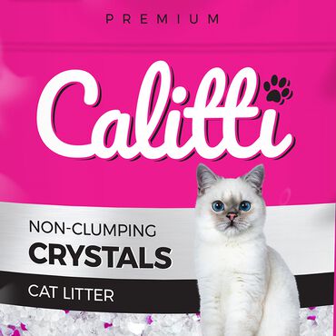 Żwirek silikonowy dla kota Calitti Crystals, 8 x 3,8L