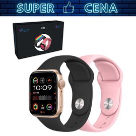 Smartwatch Extralink Lifestyle F89, 2 opaski, złoty
