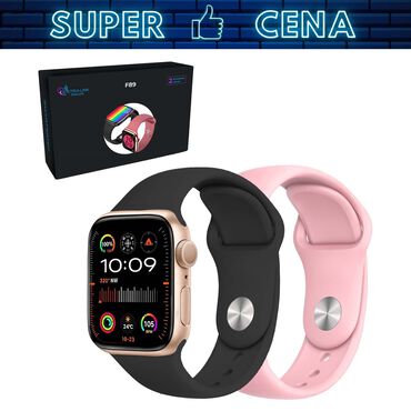 EXTRALINK_Smartwatch Extralink Lifestyle F89, 2 opaski, złoty_1