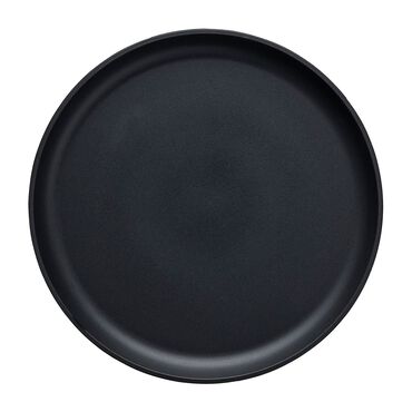 Zestaw obiadowy z kamionki na 6 osób MG Home Artena Black, 18 elementów, czarny