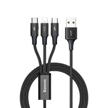 BASEUS_Kabel 3w1: micro-USB, USB-C, Lightning, czarny_1