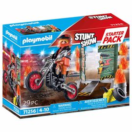 Pokaz kaskaderski ze ścianą ognia Playmobil, Starter Pack