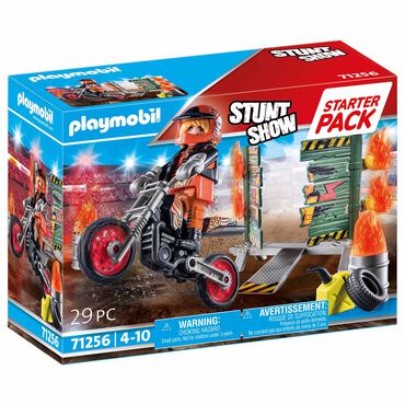PLAYMOBIL_Pokaz kaskaderski ze ścianą ognia Playmobil, Starter Pack_1