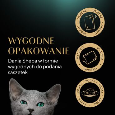 Mokra karma Sheba Kitten Wybór Smaków, dla kociąt, 40 x 85 g