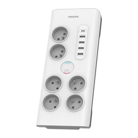 Listwa zasilająca Philips SPN7060WA, przeciwprzepięciowa, 2 m, 6 gniazd