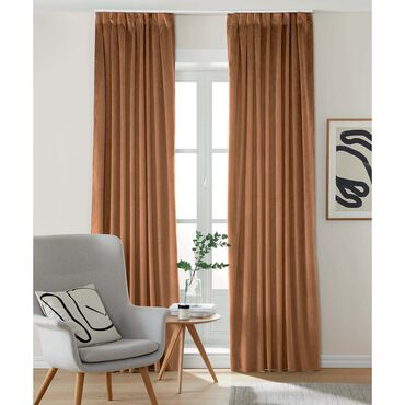 SMUKEE_Zasłony na taśmie 140 x 250 cm Smukee Home, 2 szt., brązowe1