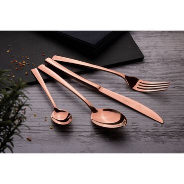 Zestaw sztućców BerlingerHaus Rose Gold, 24 elementy, różowe złoto