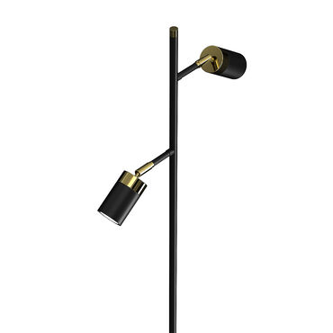 Lampa podłogowa Milagro Joker 2 x GU10, czarno-złota