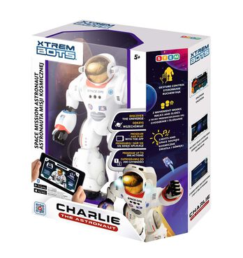 Robot Charlie Astronauta Xtrem Bots, zdalnie sterowany, możliwość programowania