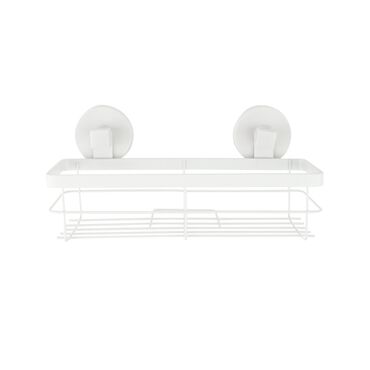 SMUKEE_Półka łazienkowa prostokątna Smukee Home, biała_1
