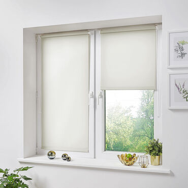 Roleta naokienna mini DecoTeam, 45 x 150 cm, ecru