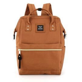 Plecak miejski Himawari, 19 l, z USB, brązowy