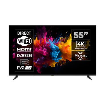 KIANO_Telewizor 55” Kiano Elegance, bezramkowy, 4K Ultra HD, Smart TV, DVB-T2_1