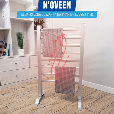 Elektryczna suszarka na pranie Noveen ECD25, Timer, 90 cm