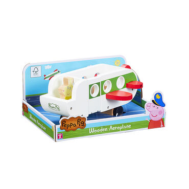 PEPPA_Zestaw drewniany samolot z figurką Peppa, podstawka Drop & Play_3