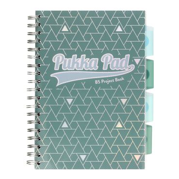 PUKKA_Kołozeszyt w kratkę Glee, B5, zielony, Project Book_1