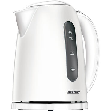 MPM_Czajnik bezprzewodowy, 2000W, MCZ-85, Biały, 1,7 l1
