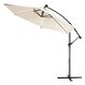 Parasol ogrodowy Black Forest, 3 m, na wysięgniku, z podstawą, beżowy