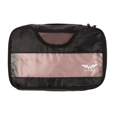 Zestaw organizerów do walizki Wings, 8 szt., czarne