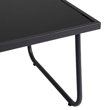 Zestaw mebli ogrodowych Black Forest, stolik, 2 krzesła i sofa, czarny