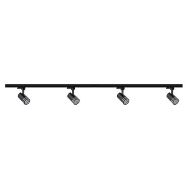 SANICO_Lampa sufitowa Sanico Goldlux Milano 4 x GU10, na szynie, 2 x 1 m, czarna_1