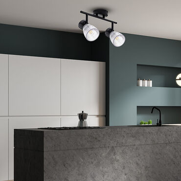 Lampa sufitowa Milagro Spot Best 2 x E14, czarna