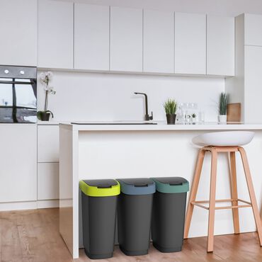Zestaw 3 koszy na śmieci Rotho Twist, 25 L