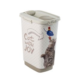 Pojemnik na karmę Rotho CODY Cat, 25 L, beżowy