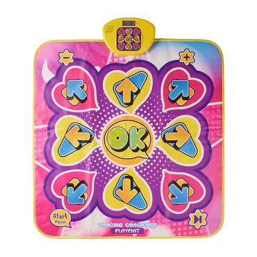 ELEFUN_Interaktywna mata muzyczna Elefun Let's Dance, 2 tryby gry, strzałki i symbole_1