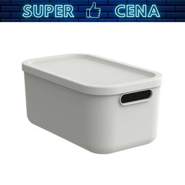 Pudło do przechowywania Rotho Albula Light, 12 L, biały