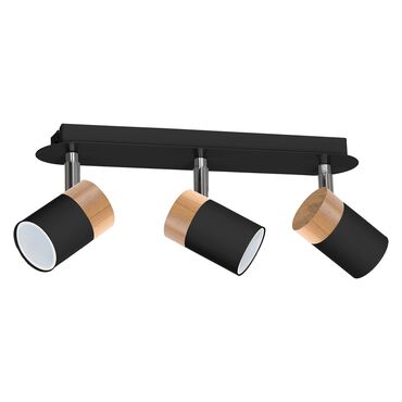 MILAGRO_Lampa sufitowa Milagro Joker 3 x GU10, czarna_1