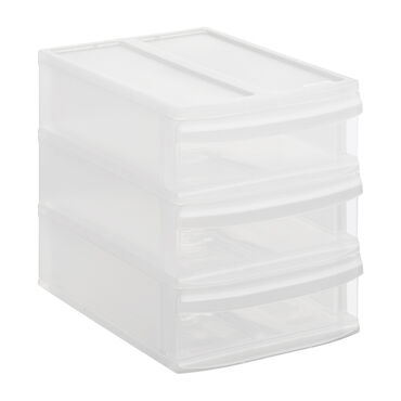 Pojemnik z 4 szufladami 19,2 x 26,5 x 23,3 cm Rotho Tower, transparentny