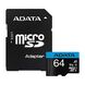 Karta pamięci Adata Premier AUSDX64GUICL10A1-RA1, 64 GB, z adapterem SD