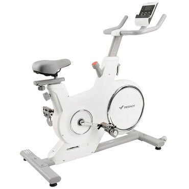 MERACH_Rower spinningowy, biały, 8 poziomów oporu, Bluetooth_1