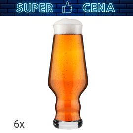 Szklanki do piwa Krosno Splendour, 6 sztuk, 400 ml, transparentne