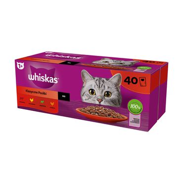 WHISKAS_Mokra karma dla kotów Whiskas, saszetki, klasyczne posiłki, 40 x 85 g_1