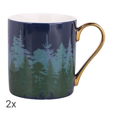 ALTOM DESIGN_Porcelanowe Kubki Misty Forest Altom, zestaw 2 sztuki_1