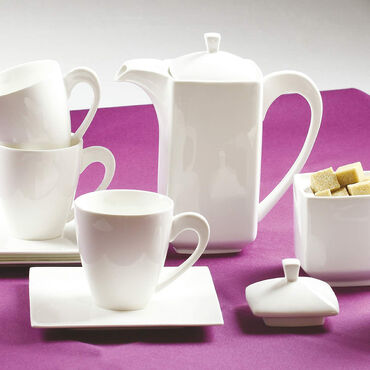 AMBITION_Komplet kawowy 17-elementowy Porto, porcelanowy, biały_5