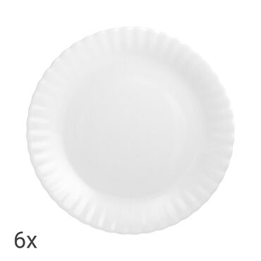 CHODZIEŻ_Zestaw 6 talerzy Iwona, 25 cm, biały1