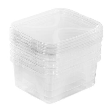 Zestaw 4 pudełek do przechowywania Rotho Lona, 2 l, transparentne