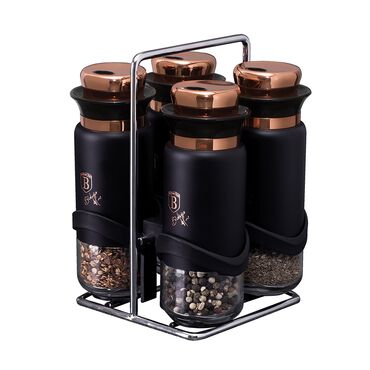BERLINGERHAUS_Przyprawniki na stojaku 120 ml Black Rose, czarno-złote_1