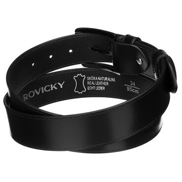 Pasek męski z metalową klamrą ROVICKY, 130 x 3,7 x 0,3 cm