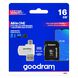 Karta pamięci Goodram M1A4 Micro SDXC 16 GB, klasa 10, z adapterem i czytnikiem kart