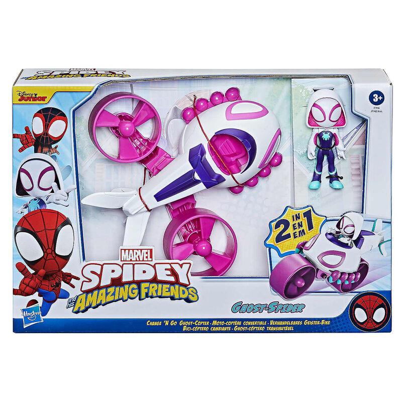 Spidey i Super Kumple Ghost Spider, figurka i pojazd 2w1
