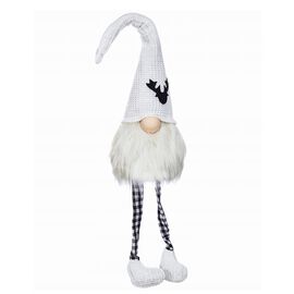 Skrzat stojący Jumi, z wiszącymi nogami, 107 cm, biało-czarny
